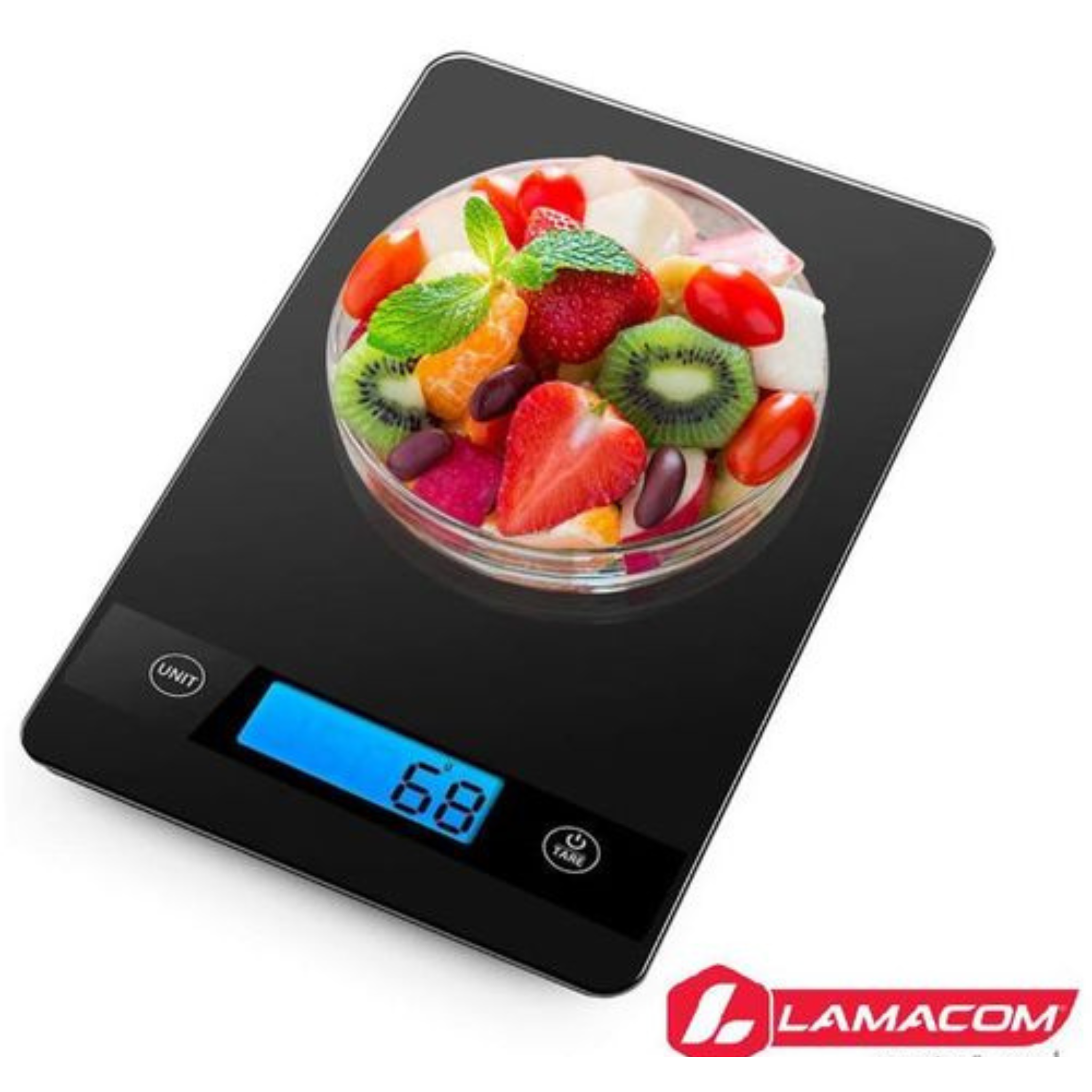 Balance de Cuisine Lamacom 5kg : La Précision Élégante en Verre Noir