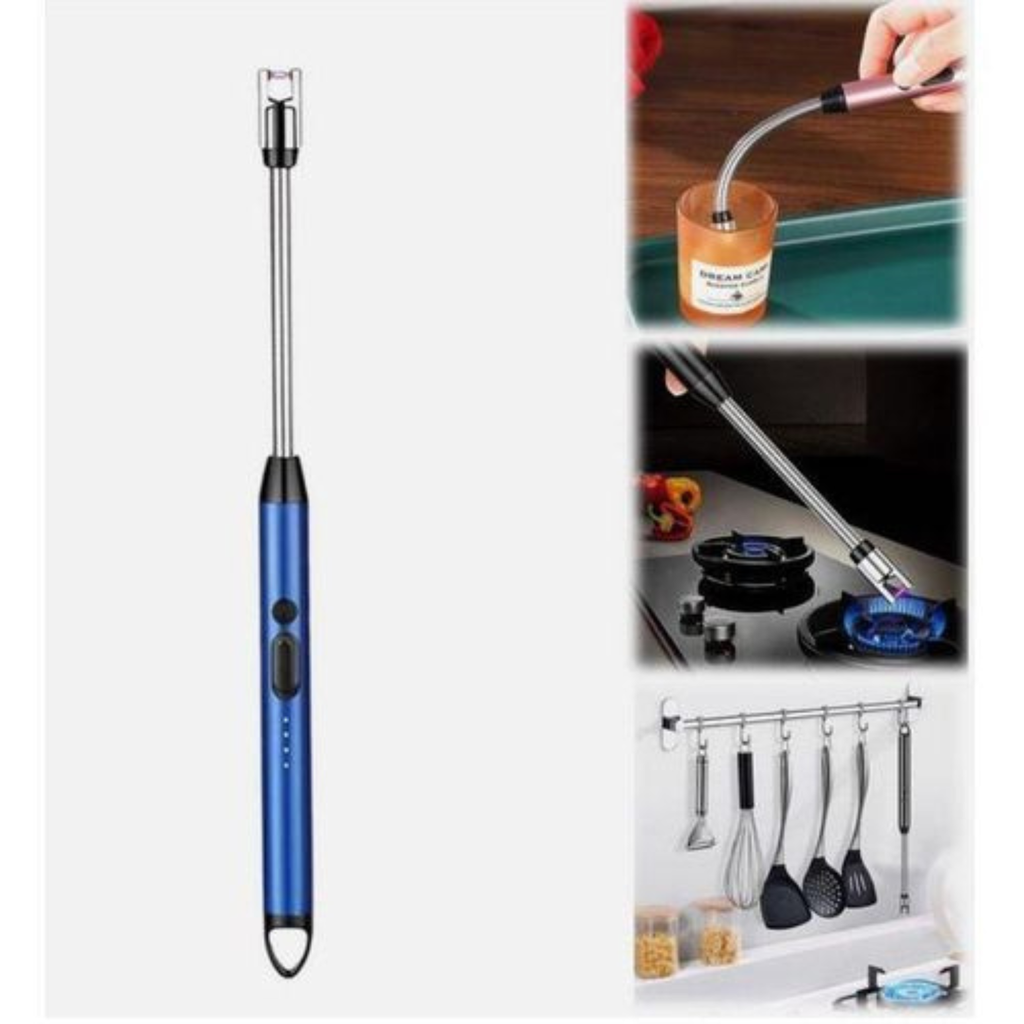 Briquet Electrique Rechargeable USB-C Briquet Arc Electrique avec Affichage de Batterie LED, pour Allumer des Bougies, Gaz