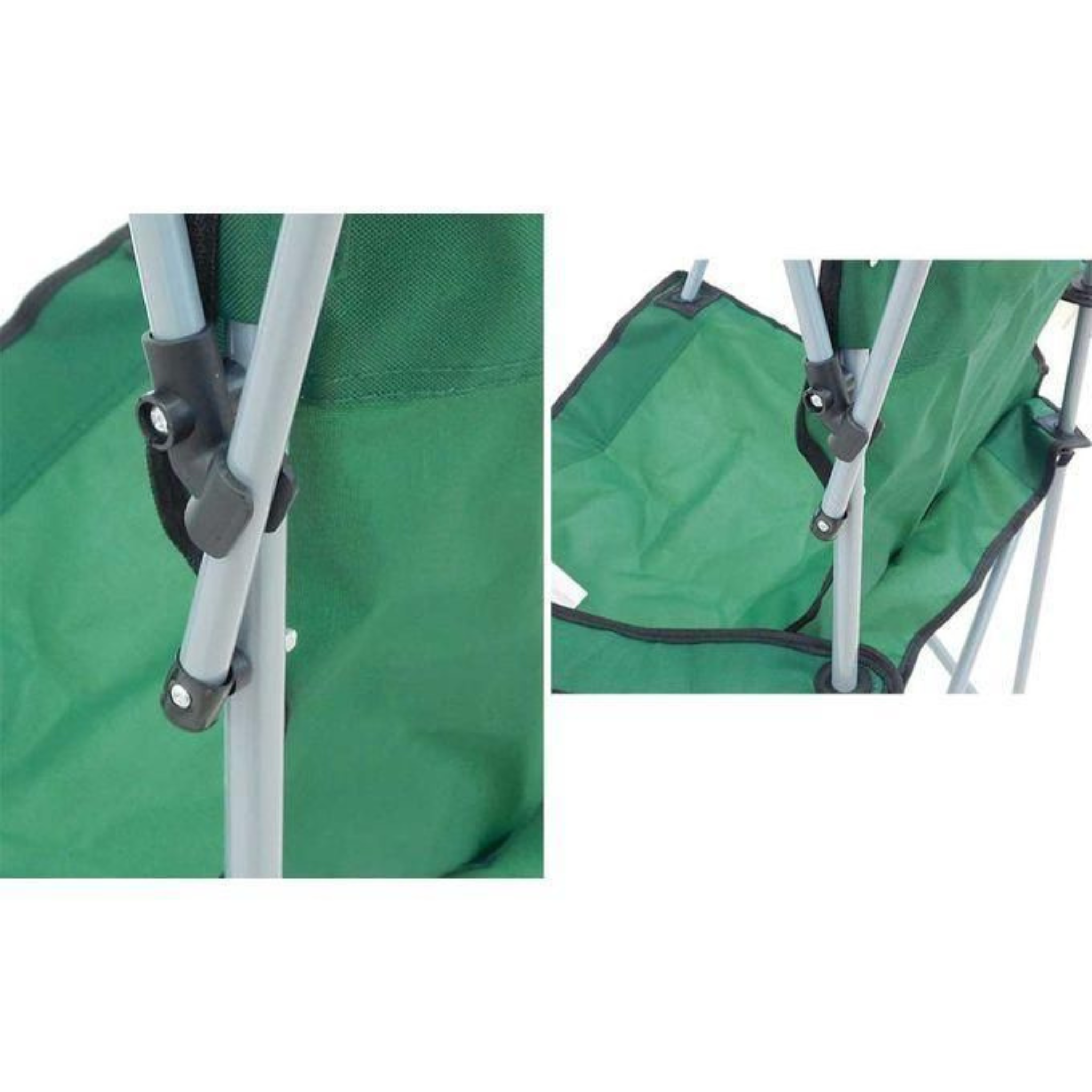 Chaise Pliante avec Parasol UPF 50+ | Confort Haut Dossier + Porte-Gobelet | 3 Coloris (Vert, Bleu, Rouge)