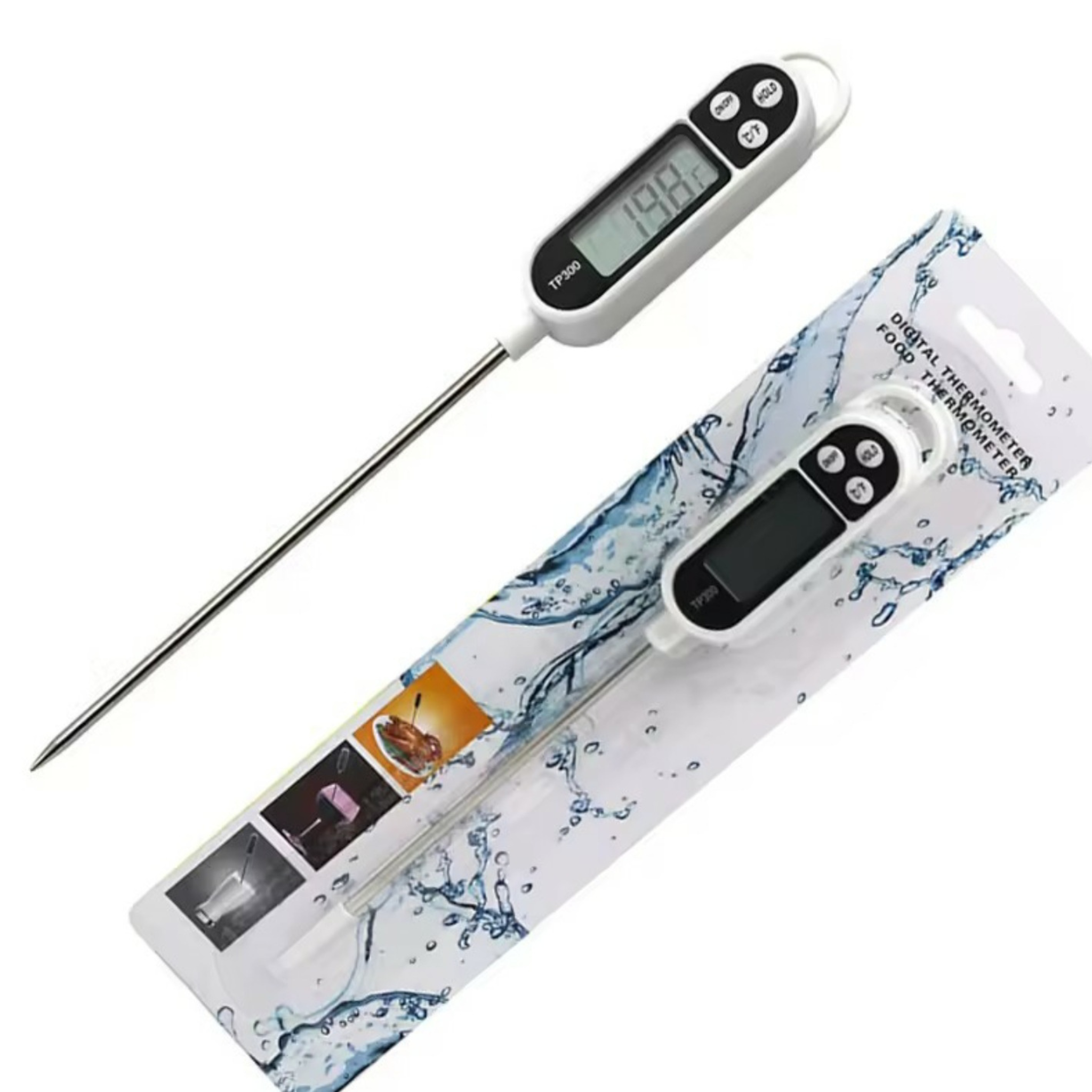 Thermomètre numérique de cuisine TP300, 1 à 10Pièces, pour eau et huile, pour la cuisson de la viande, sonde alimentaire, BBQ, four électronique, outils de cuisine