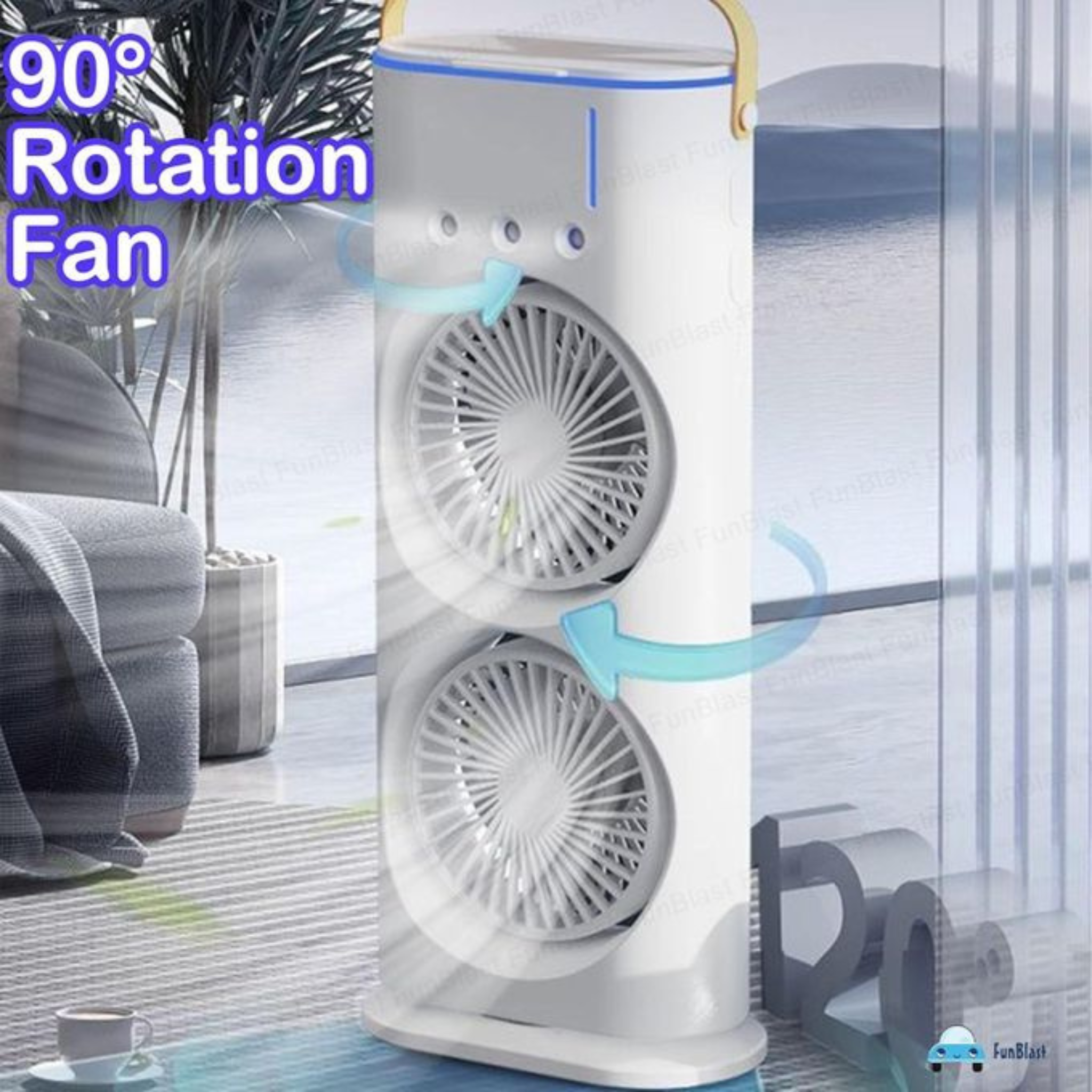 Double Ventilation + Brumisation : Votre oasis de fraîcheur au bureau et à la maison