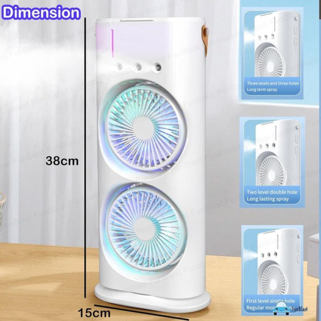 Double Ventilation + Brumisation : Votre oasis de fraîcheur au bureau et à la maison