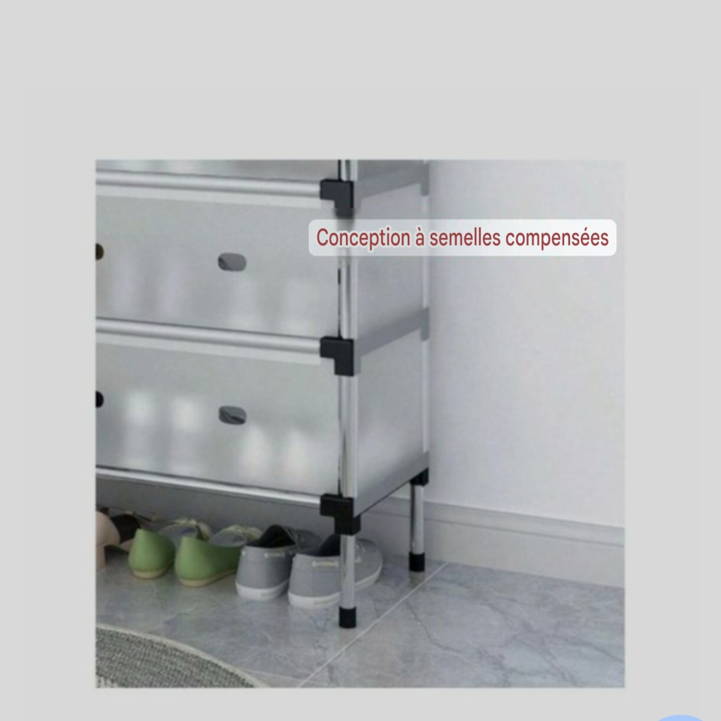 Armoire à chaussures 7 couches – Grande capacité, anti-poussière, pour maison & dortoir
