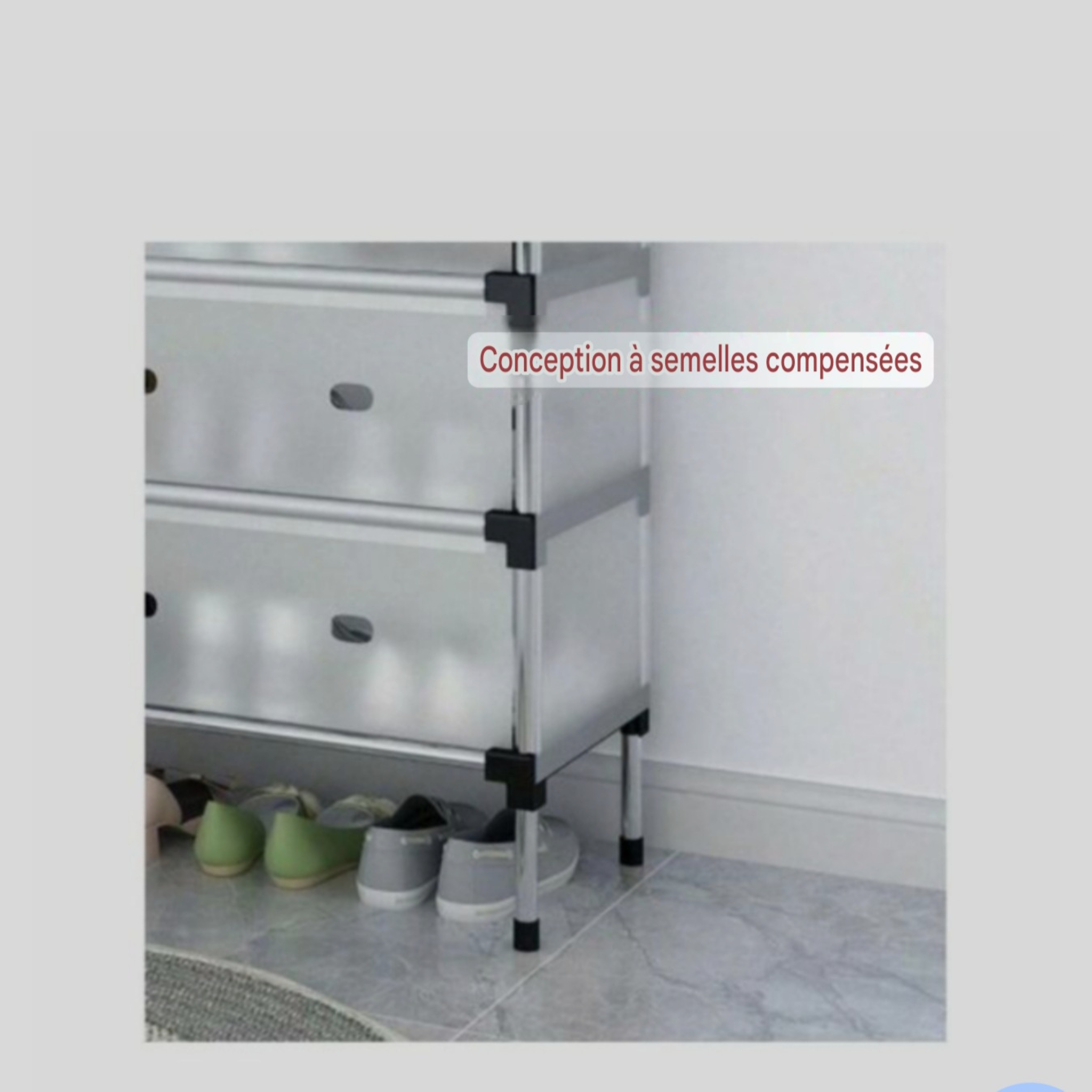 Armoire à chaussures 7 couches – Grande capacité, anti-poussière, pour maison & dortoir