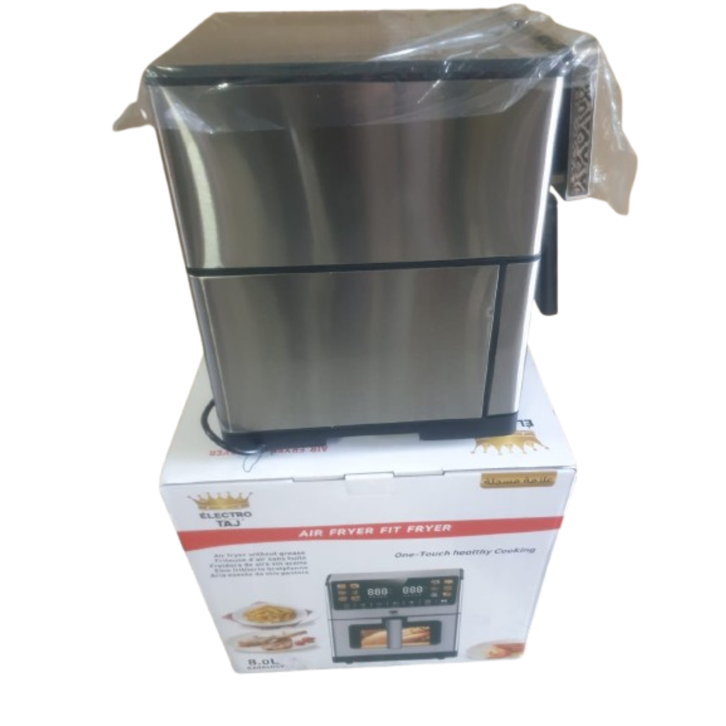 ELECTRO TAJ Air Fryer 8L – 2100W – Écran LED tactile – 12 programmes – Sans huile – Modèle RA886DSV