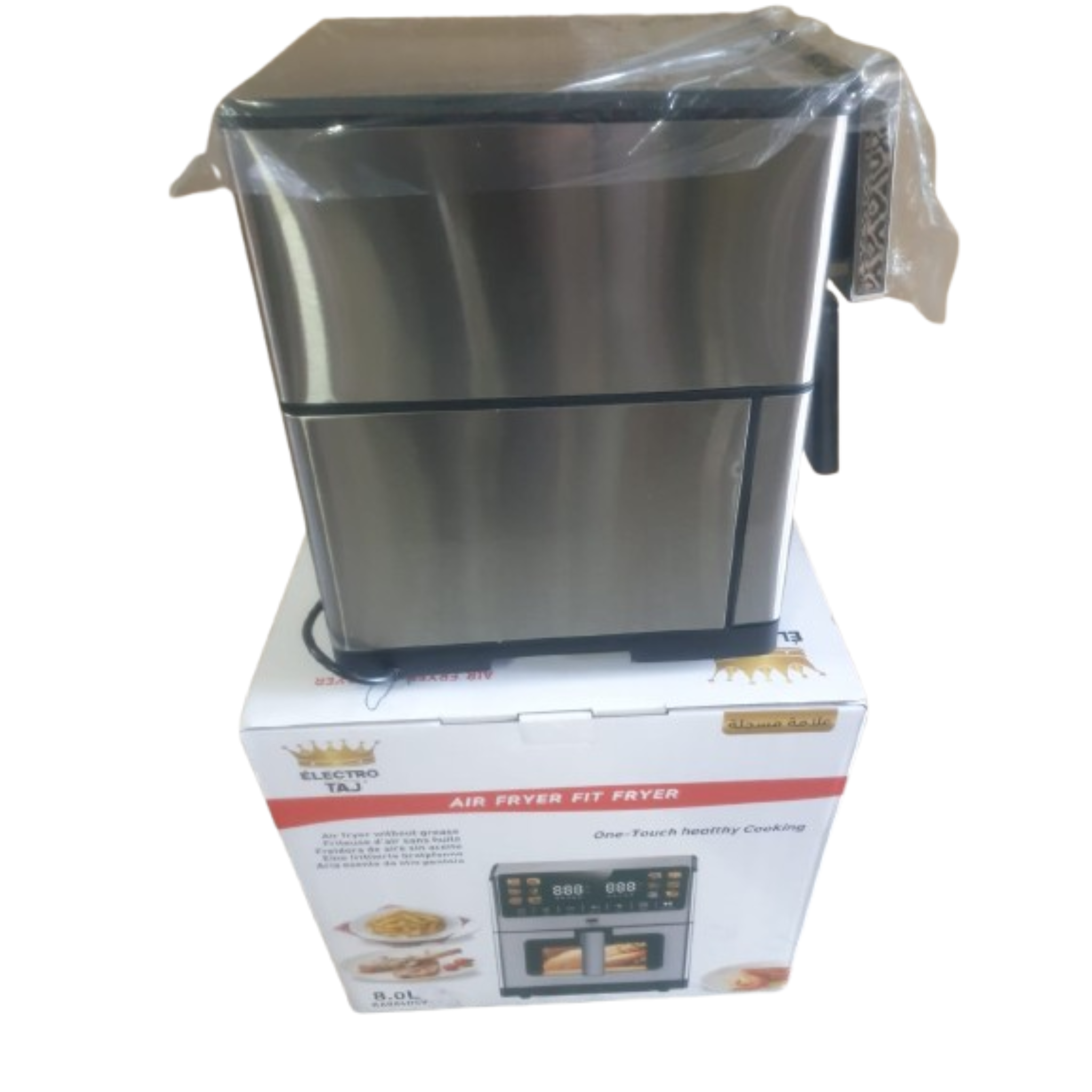 ELECTRO TAJ Air Fryer 8L – 2100W – Écran LED tactile – 12 programmes – Sans huile – Modèle RA886DSV