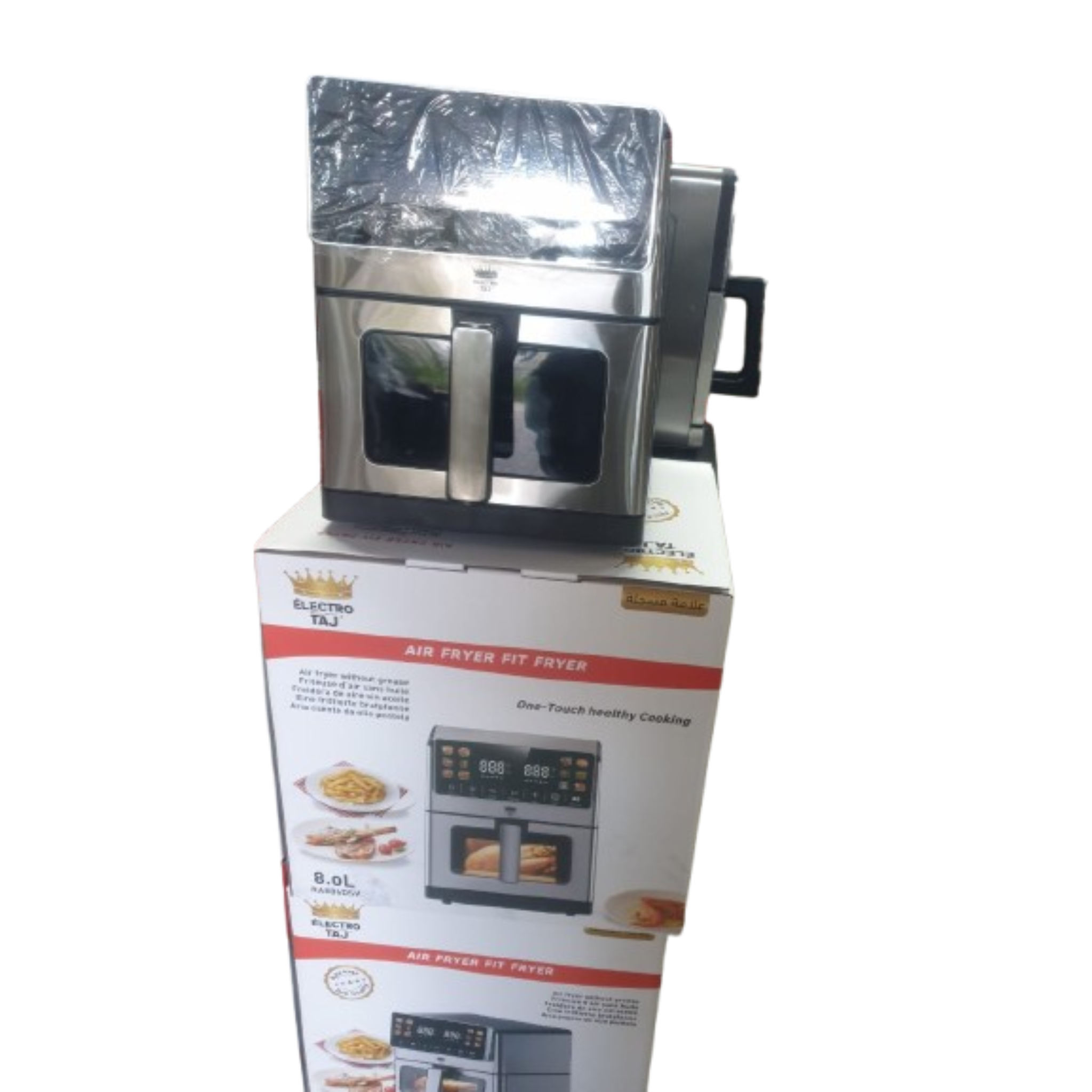 ELECTRO TAJ Air Fryer 8L – 2100W – Écran LED tactile – 12 programmes – Sans huile – Modèle RA886DSV