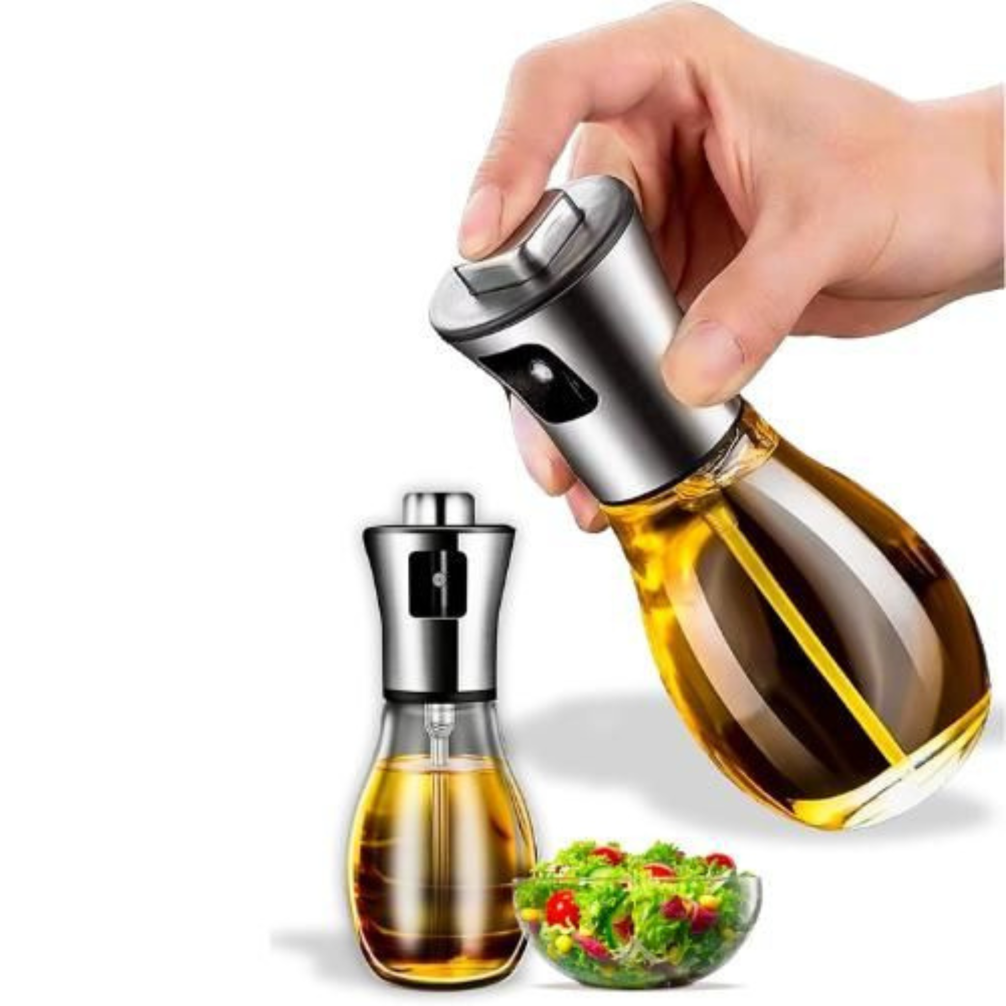 Lot de 2 Pulvérisateurs Huile (210 ml ou 170 ml) – Cuisine saine sans excès, Choix des tailles (Petit, Grand ou Mixte)