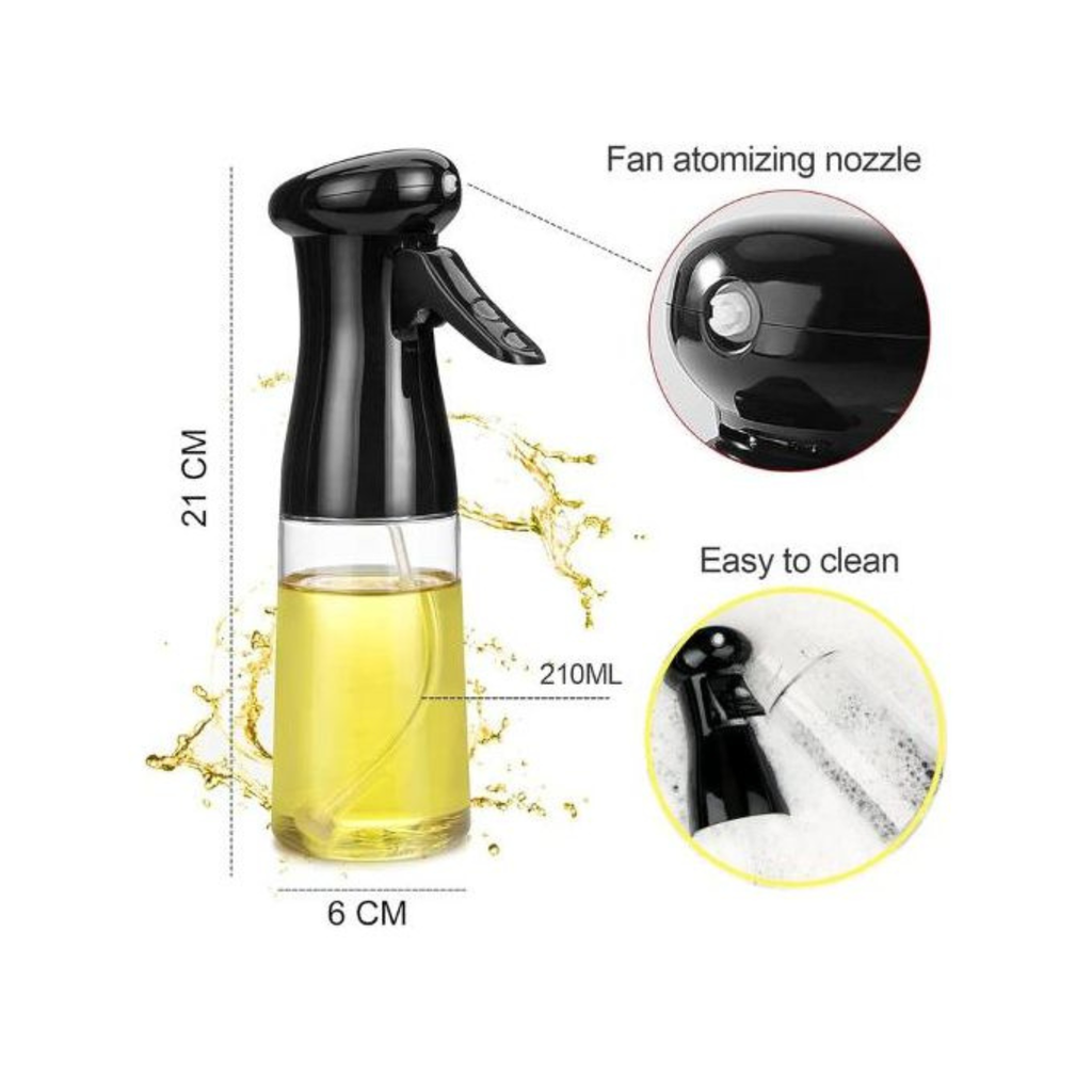 Lot de 2 Pulvérisateurs Huile (210 ml ou 170 ml) – Cuisine saine sans excès, Choix des tailles (Petit, Grand ou Mixte)