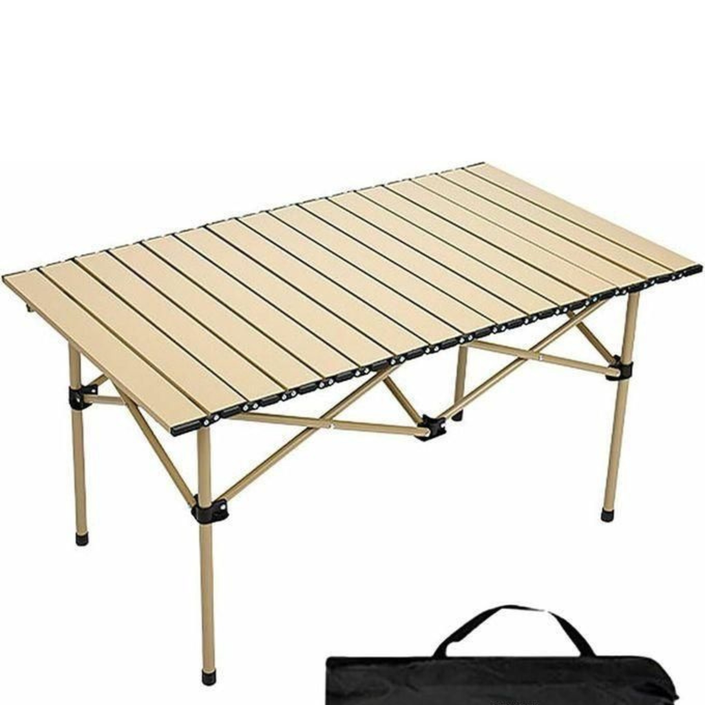 Kit Camping Pliable 95x55 - Table Aluminium Renforcée + Chaises Oxford (Pack 2 ou 4 Pers