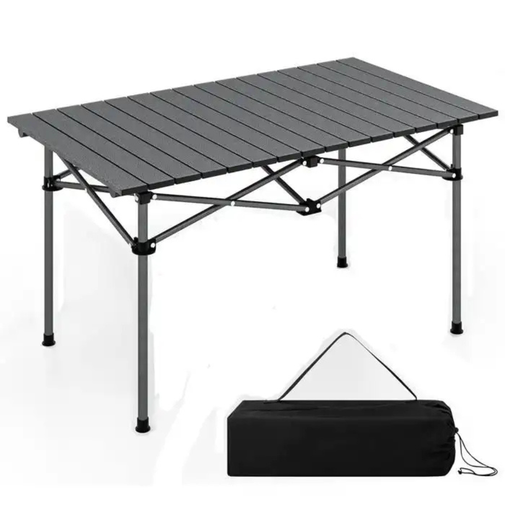 Kit Camping Pliable 95x55 - Table Aluminium Renforcée + Chaises Oxford (Pack 2 ou 4 Pers