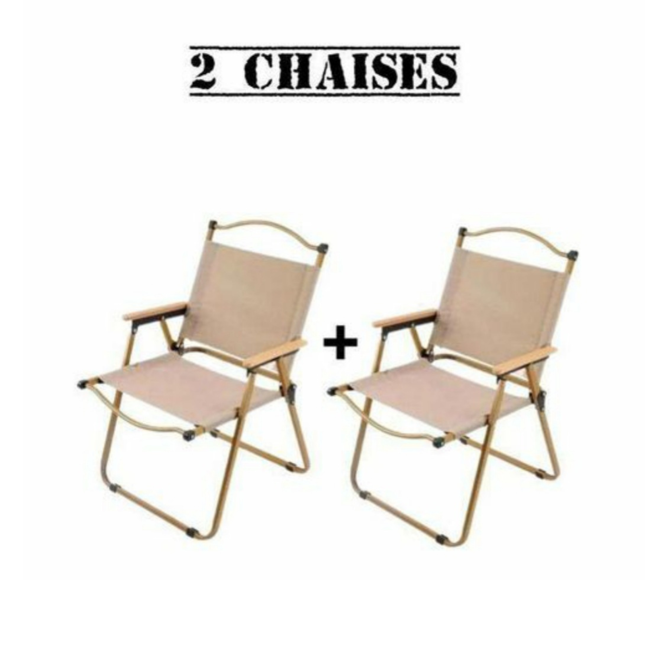 Kit Camping Pliable 95x55 - Table Aluminium Renforcée + Chaises Oxford (Pack 2 ou 4 Pers