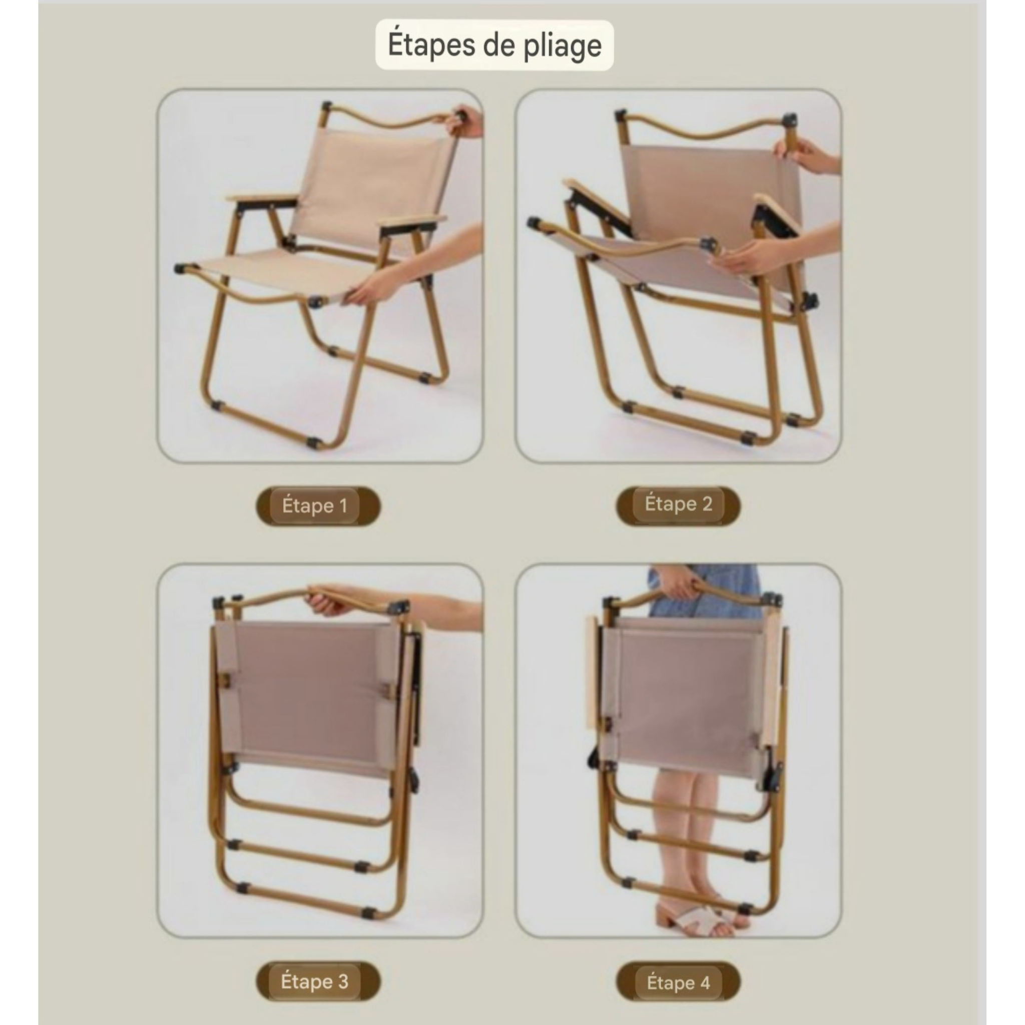 Kit Camping Pliable 95x55 - Table Aluminium Renforcée + Chaises Oxford (Pack 2 ou 4 Pers