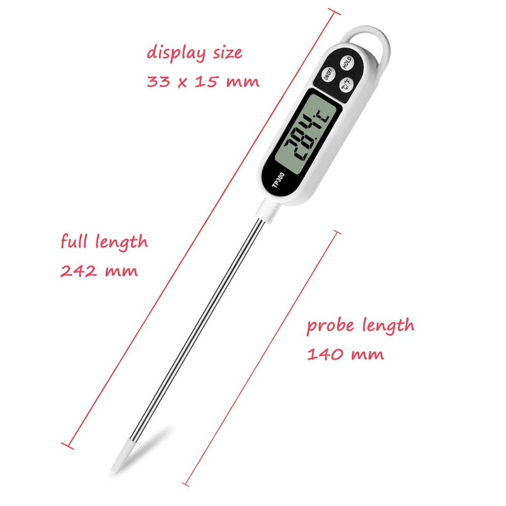 Thermomètre numérique de cuisine TP300, 1 à 10Pièces, pour eau et huile, pour la cuisson de la viande, sonde alimentaire, BBQ, four électronique, outils de cuisine