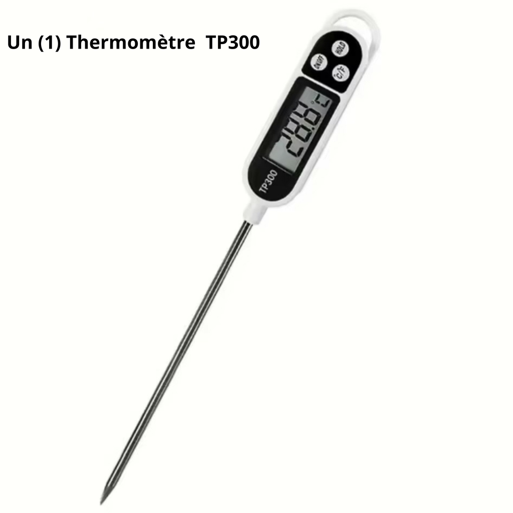 Thermomètre numérique de cuisine TP300, 1 à 10Pièces, pour eau et huile, pour la cuisson de la viande, sonde alimentaire, BBQ, four électronique, outils de cuisine