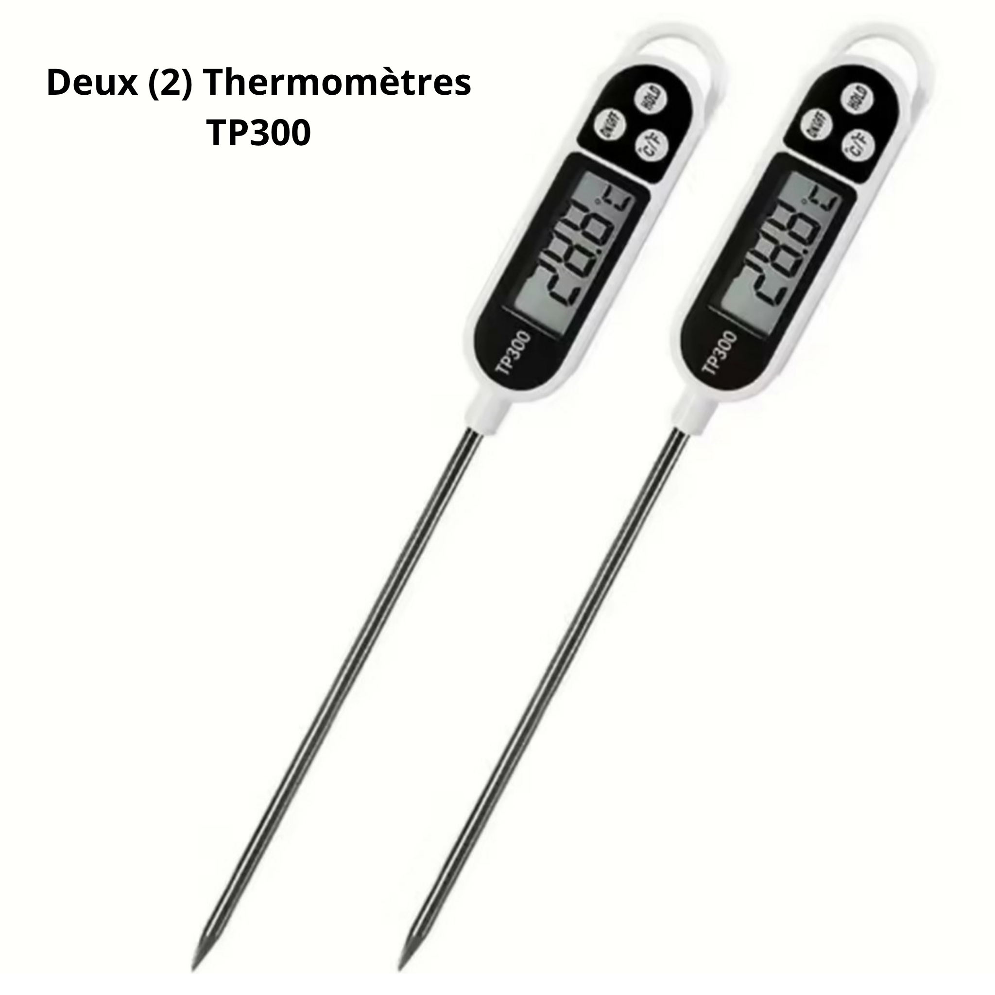 Thermomètre numérique de cuisine TP300, 1 à 10Pièces, pour eau et huile, pour la cuisson de la viande, sonde alimentaire, BBQ, four électronique, outils de cuisine