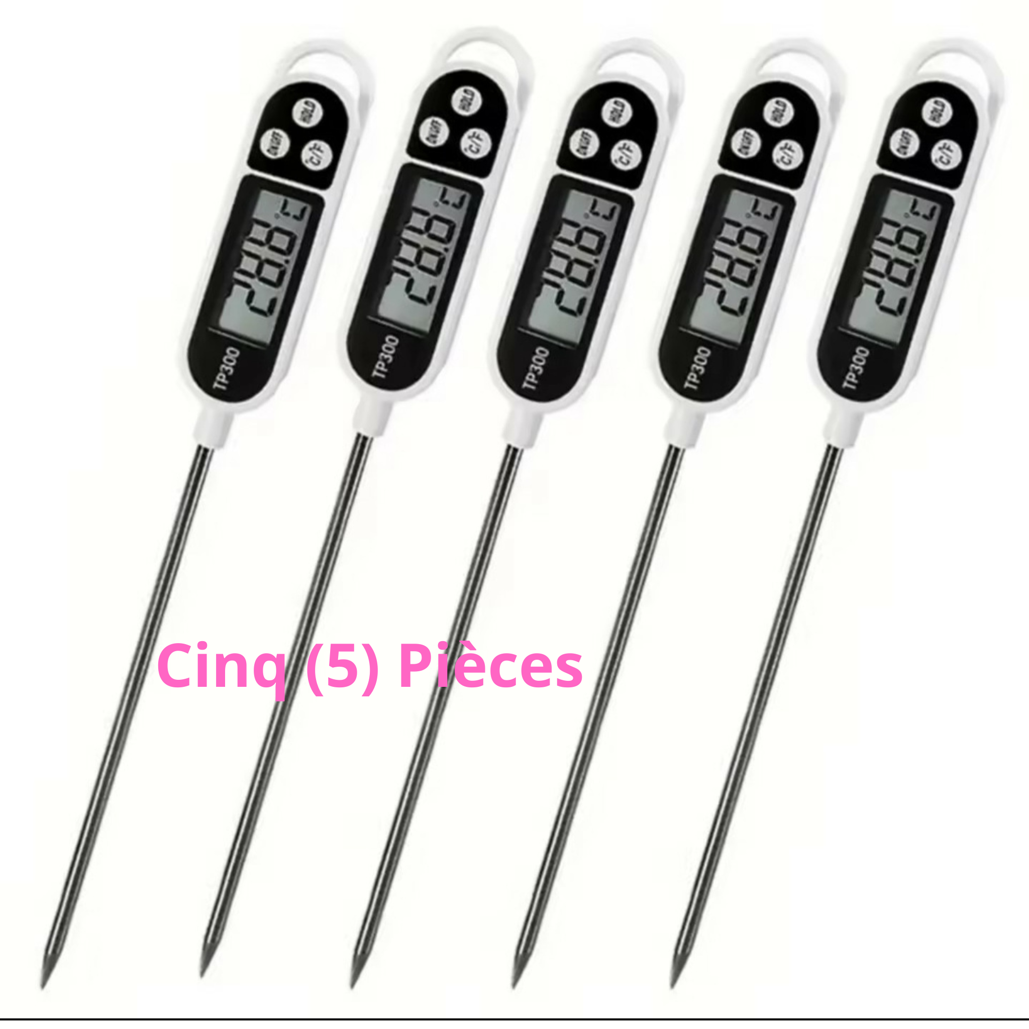 Thermomètre numérique de cuisine TP300, 1 à 10Pièces, pour eau et huile, pour la cuisson de la viande, sonde alimentaire, BBQ, four électronique, outils de cuisine