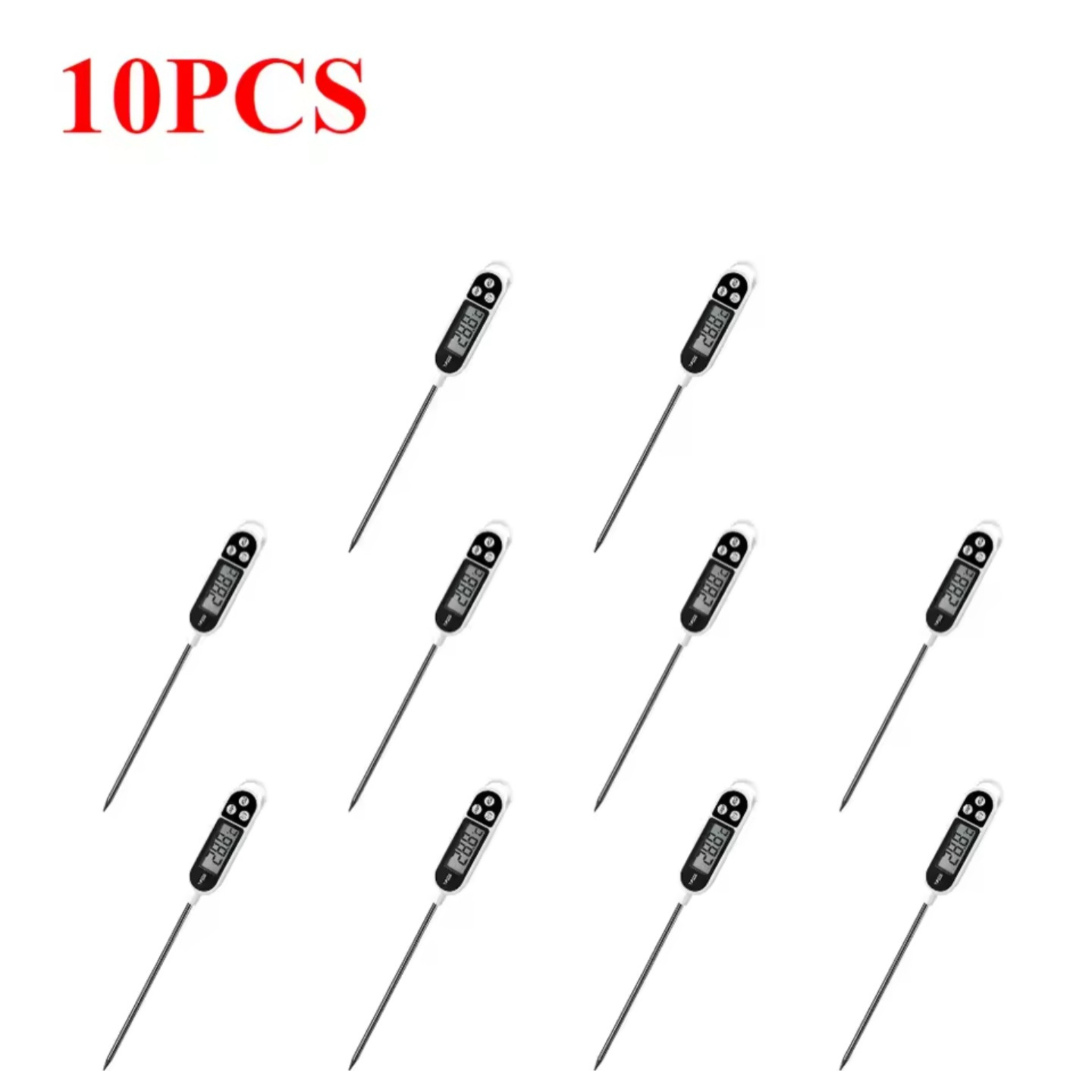 Thermomètre numérique de cuisine TP300, 1 à 10Pièces, pour eau et huile, pour la cuisson de la viande, sonde alimentaire, BBQ, four électronique, outils de cuisine