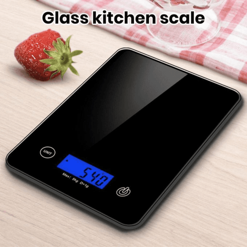 Balance de Cuisine Lamacom 5kg : La Précision Élégante en Verre Noir - Cuispra