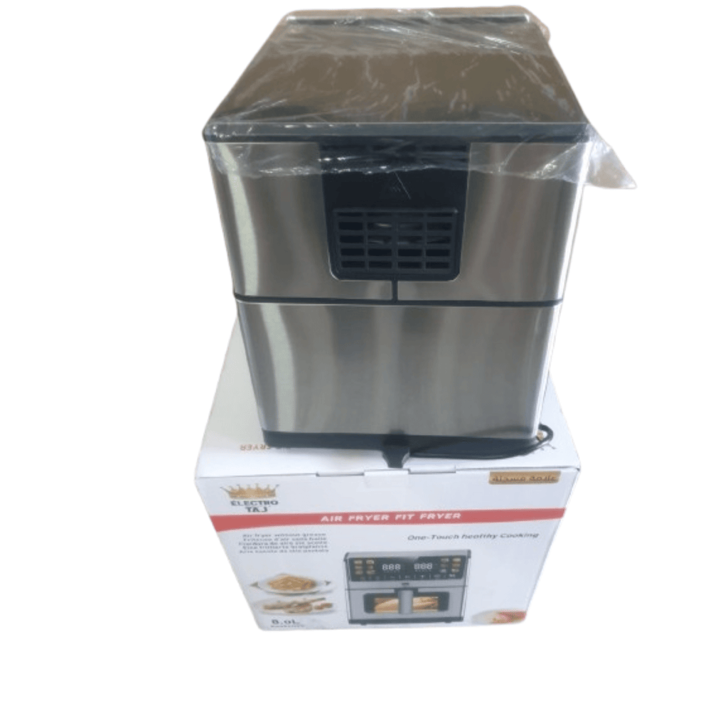 ELECTRO TAJ Air Fryer 8L – 2100W – Écran LED tactile – 12 programmes – Sans huile – Modèle RA886DSV - Cuispra