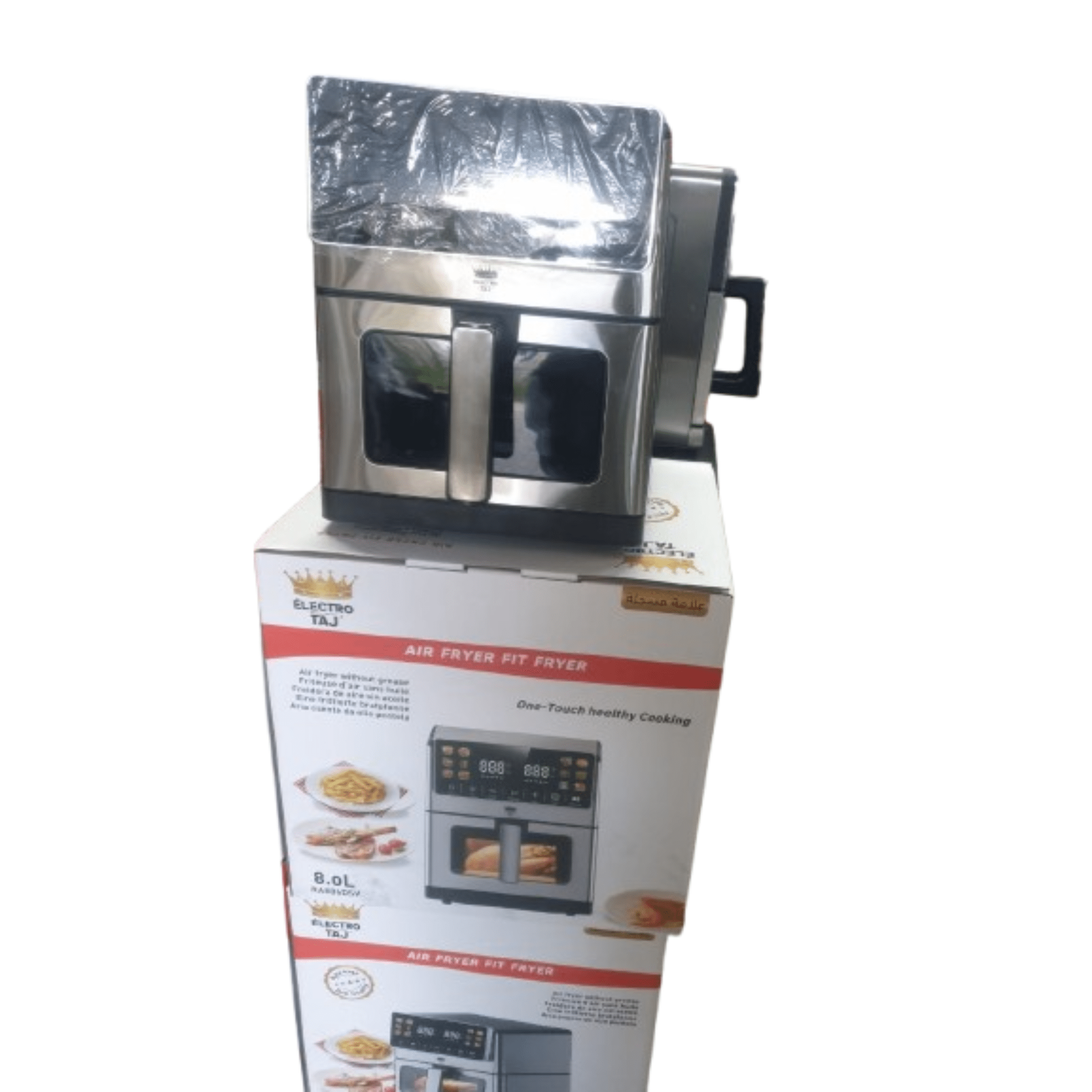 ELECTRO TAJ Air Fryer 8L – 2100W – Écran LED tactile – 12 programmes – Sans huile – Modèle RA886DSV - Cuispra