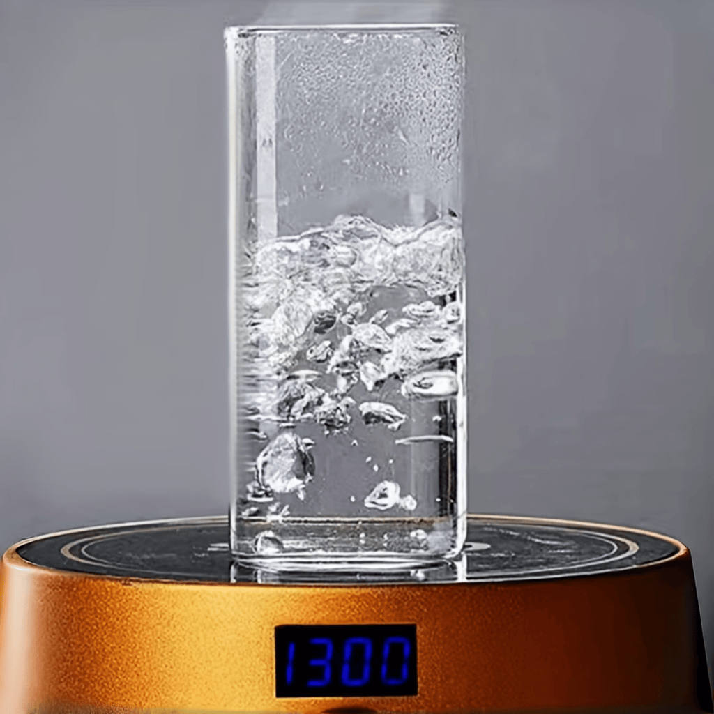 Mug Carré en Verre avec Couvercle et Paille – Élégant & Résistant - Cuispra