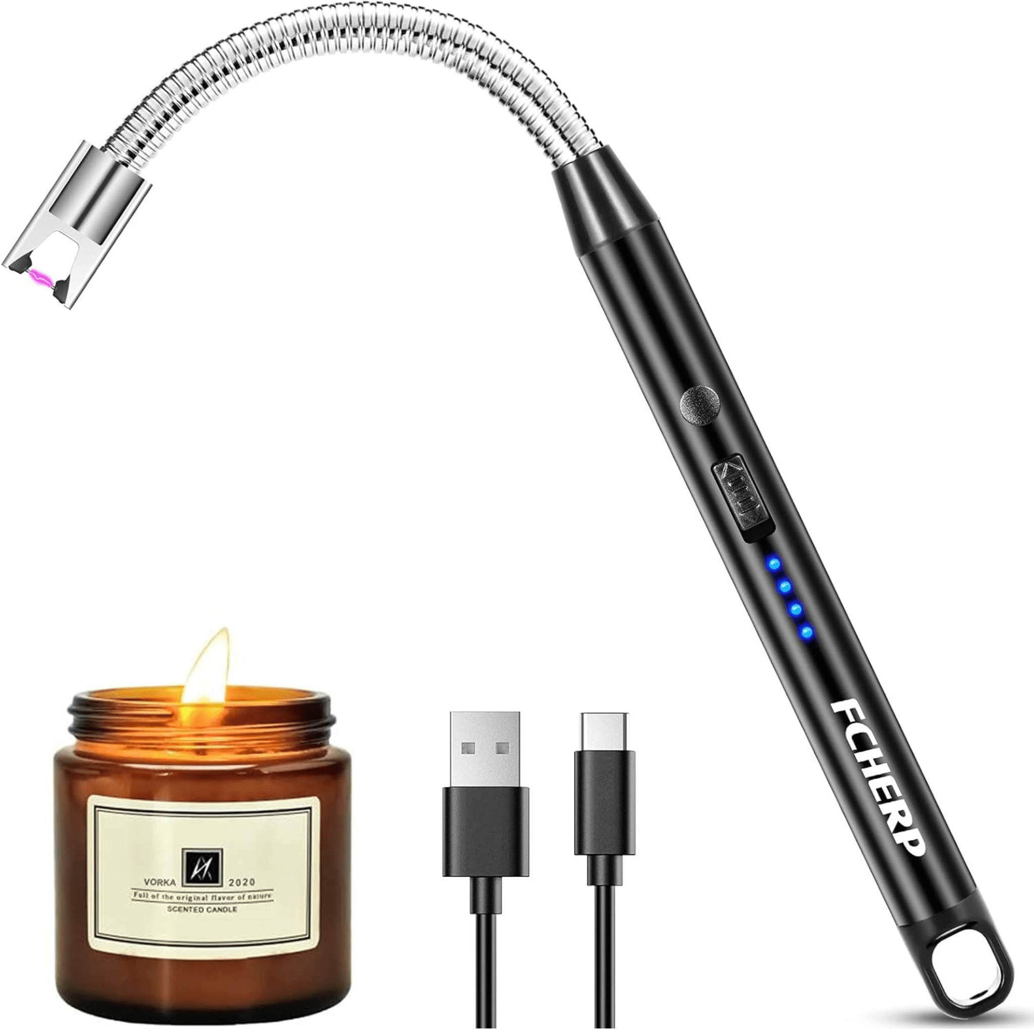 Pack briquet électrique USB-C et crochet rétractable 6 crochets